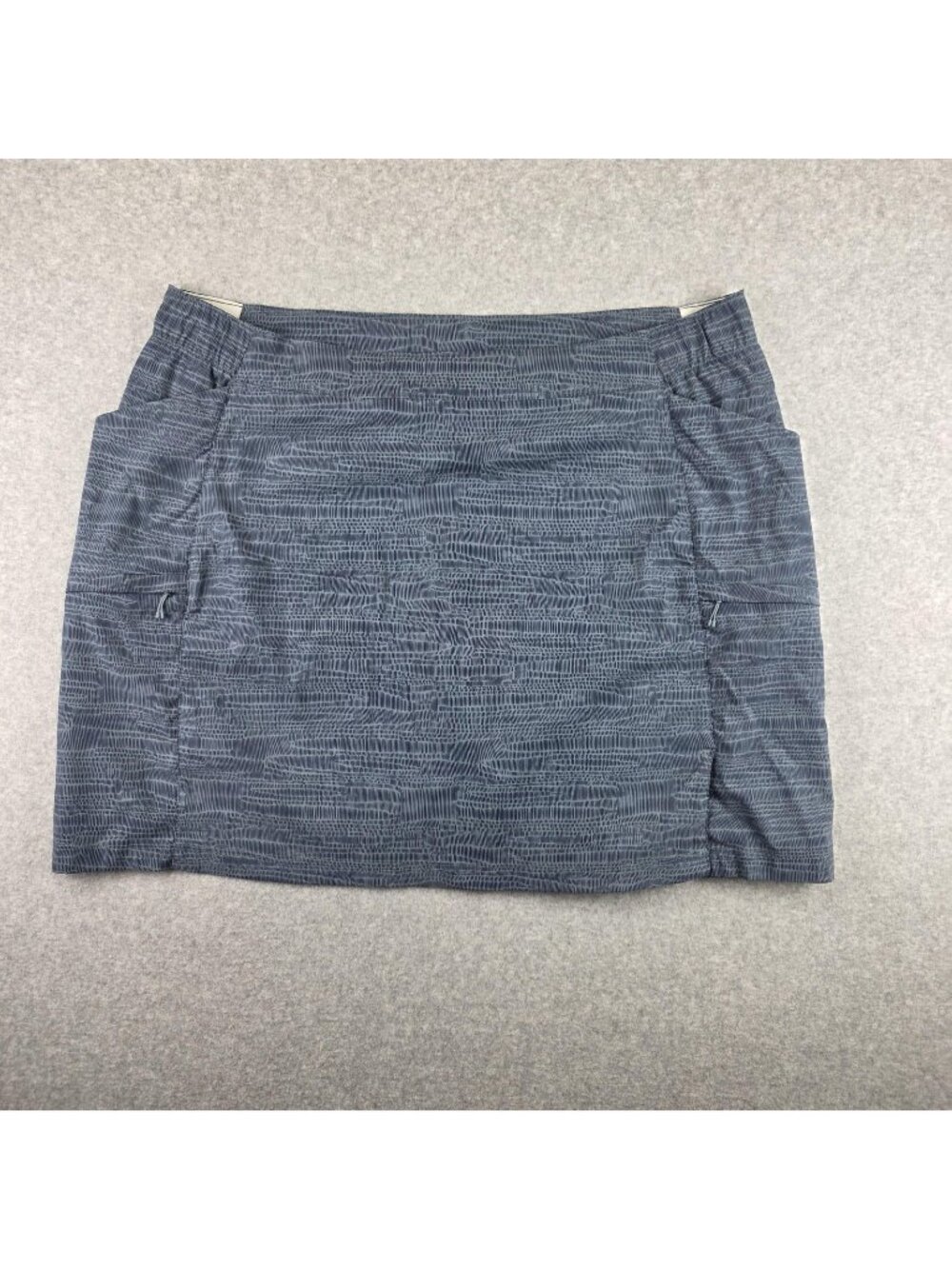 Duluth Trading Dry on the Fly Skort Womens 2X Blue Stretch Hiking Athletic